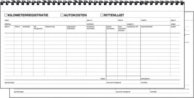 Sigel kilometerregistratie / autokostenboek - Expres - zelf kopiërend - 40 vel - SI-30205