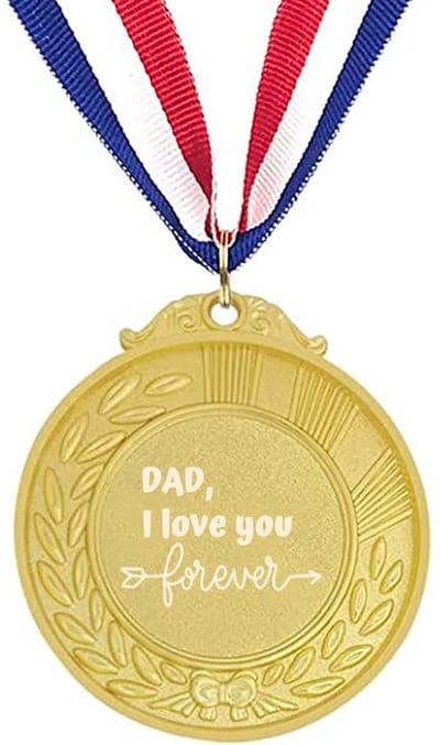 Akyol - papa ik hou voor altijd van je medaille goudkleuring - Papa - familie - cadeau