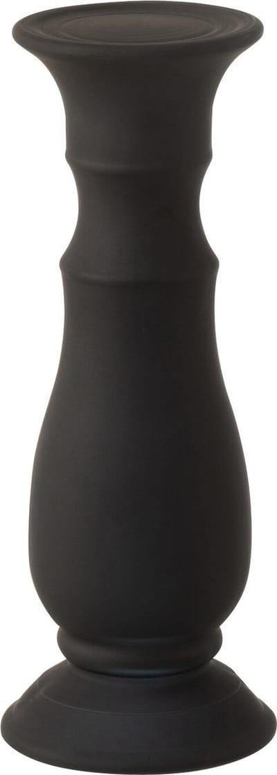 J-Line kandelaar - glas - zwart - small