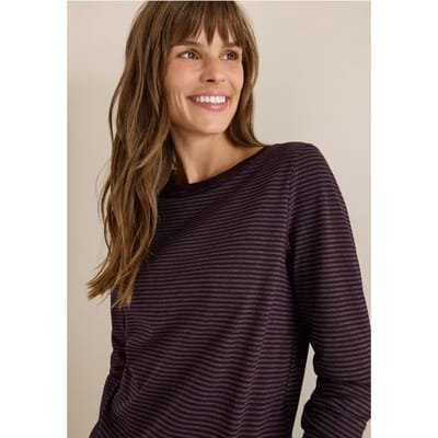 Shirt met ton-sur-ton strepen