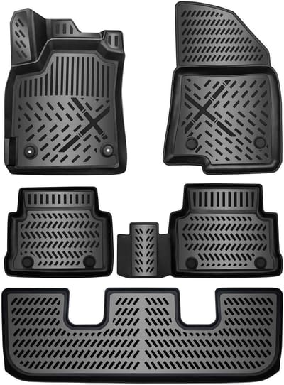 3D Rubber Automatten voor SEAT TARRACO 2019-2025 [KN] 7-zitter - geurloos & op maat - hoge rand