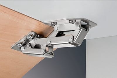 Klepscharnier voor opgaande klep tot 2.1 kg - Häfele - softclose - vernikkeld staal