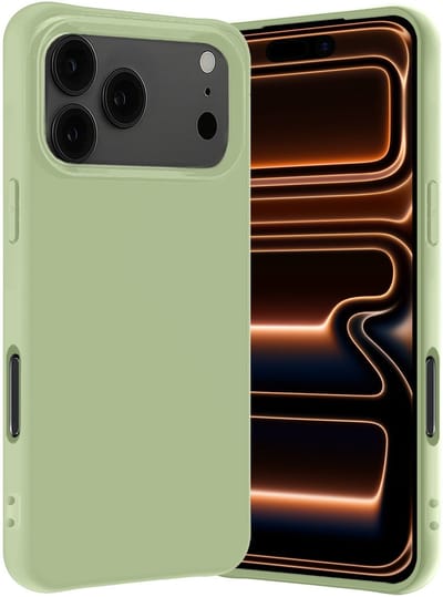 Hoes - Geschikt voor iPhone 17 Pro / 18 Pro - Sterk & Shockproof - Hoesje Cover - Siliconen Case - Groen