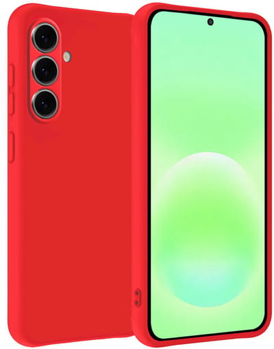 Hoesje Geschikt voor Samsung Galaxy A57 - Sterk & Shockproof - Hoes Cover - Siliconen Case - Rood