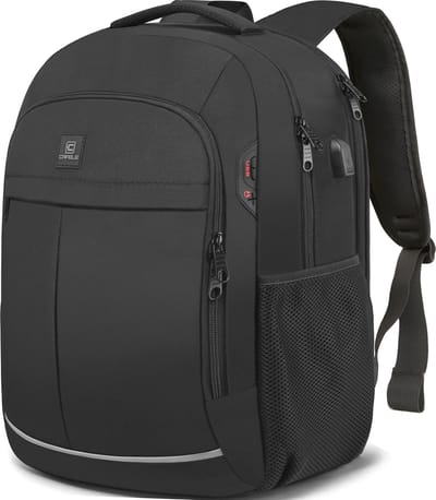 Duurzame Grote Rugzak met USB-oplaadpoort voor Laptop en School - TSA Vriendelijk en Multifunctioneel