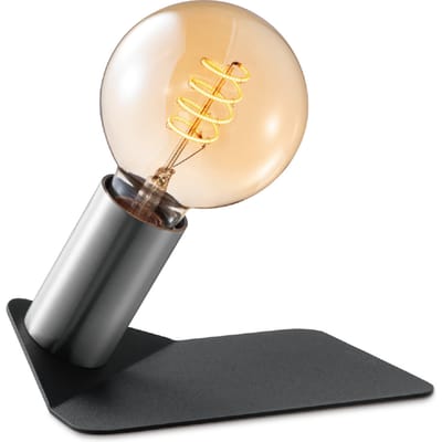 Home Sweet Home - Moderne tafellamp Boyd - chroom - 13/13/5.3cm - bedlampje - geschikt voor E27 LED lichtbron - gemaakt van Metaal