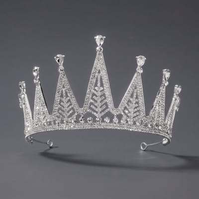 Kroon voor dames-Prinsessenkroon-Diadeem-Kroon-Strass-Elegant en Duurzaam - Geschikt voor Verschillende Gelegenheden-Haarsieraad-Stijl 38