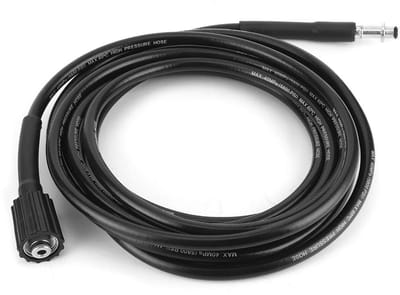Allecto - Hogedrukslang - Rubber - 6m 8m 10m 15m - Compatibel met Karcher - Hoogwaardige kwaliteit - Geschikt voor schoonmaken - Zwart