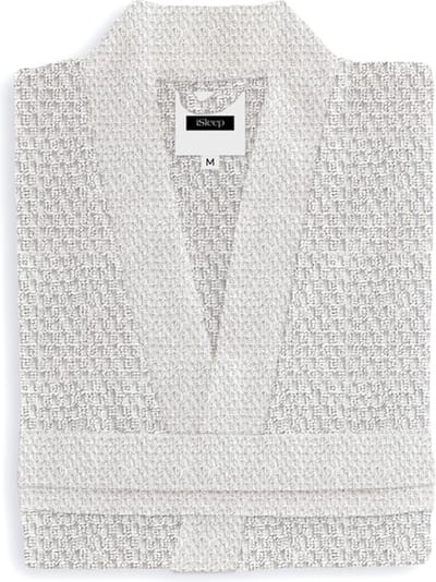 iSleep Badjas Grant - 100% Katoen - Unisex - Maat S - White