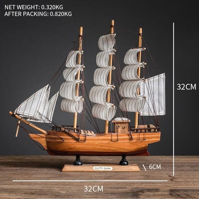 Creatief Zeilboot Model Woonkamer Huisdecoratie Decoratie Wijnkast Veranda Boekenplank Bureau Ornament Met Lichtjes voor Cadeau