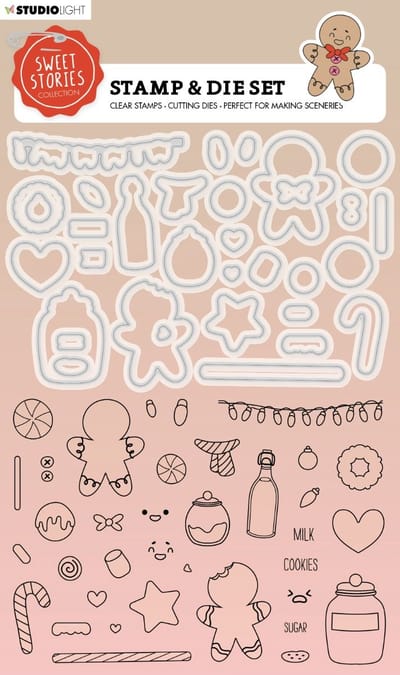 Studio Light Sweet Stories Stamp & Cutting Die Gingerbread
