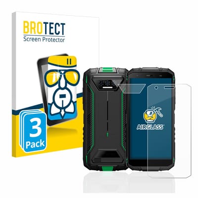 Screenprotector 3 Stuks voor Doogee S41 Pro (Voor+Camera) Beschermglas transparant