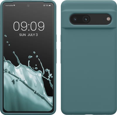 kwmobile telefoonhoesje geschikt voor Google Pixel 7 - Hoesje met siliconen coating - Smartphone case in Arctische nacht