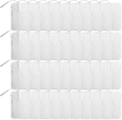 40 Stuks TENS Elektronische Elektroden: Herbruikbare Zelfklevende Elektroden 6 x 9 cm, 2 mm Pin Verbinding voor Spierstimulatie en Massagers, Ergonomisch Ontwerp