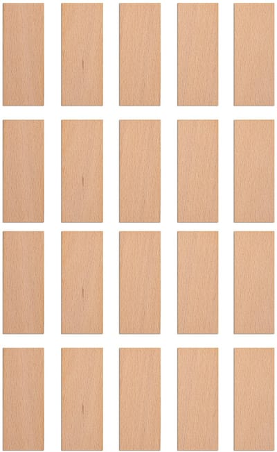 TopWosk - Knots voor Kaarsen - Hout - 75x30x1 mm - FSC Gecertificeerd