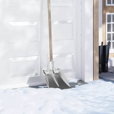 vidaXL - Schep - Hoofd - Zilver - 43 - x - 32,5 - cm - Aluminium