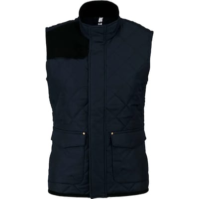 Kariban Gewatteerde damesbodywarmer K6125 - Navy / Black - XS