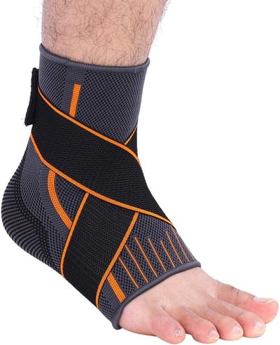 Enkelbrace voor Compressie en Ondersteuning - Ademend en Verstelbaar - Ideaal voor Sport en Herstel van Letsel
