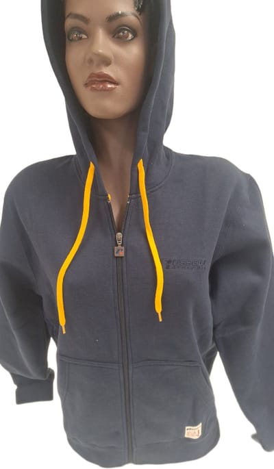 RUSSELL ATHLETIC/ HOODY/ LONG ZIPPER / NAVY- XS