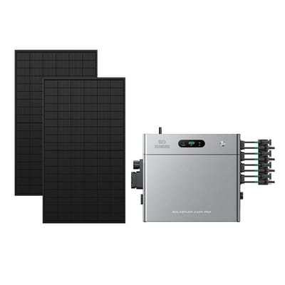 Zendure SolarFlow 2400 Pro - SolarFlow 2400 Pro (2.4 kWh) / Zonder batterij / 2*450W Bifacial Panel (1170Wp Max)