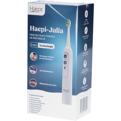 Haepi Julia - 3-in-1 sonisch tandenborstel met monddouche en tandsteen verwijderaar