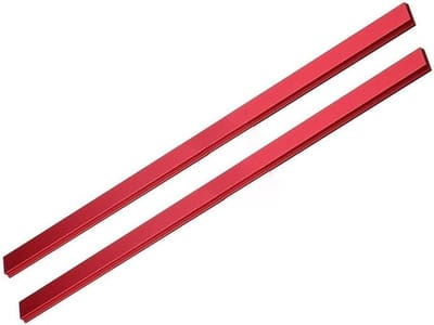 T-railschuifregelaars - Houtbewerking accessoires - Precisie werk - Aluminiumlegering constructie - 2 stuks 450 mm - Zilverkleurig