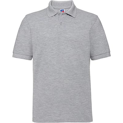 Men's Hardwearing Polycotton Poloshirt 'Russell' White - XXL