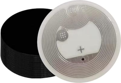 NFC stickers Zwart met N213 Chip - Set van 10 Stuks