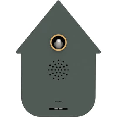 Karlsson Ornament Sound Box Modern Cuckoo - Groen - 12x7.5x11.5cm - Modern - Kunststof