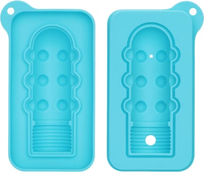 LoveToy - Siliconen IJsblokjesvorm - Mini Penis - Blauw