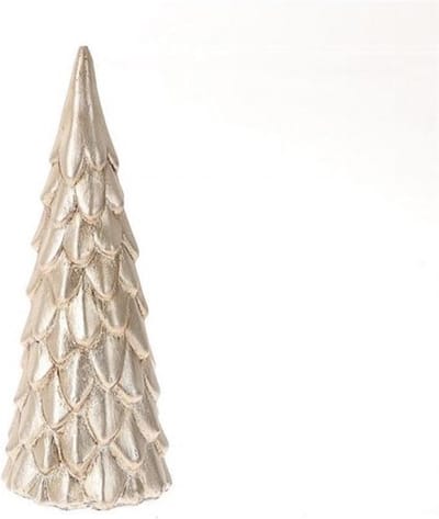 Beeld kerstboom Forest 9,5x8x23cm Zilver