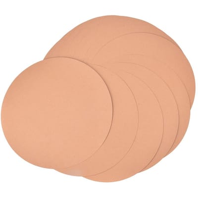 25 Stuks Ronde Papieren Teken Schets Verdikt Olieverf Hand Schilderen Kraftpapier Blok beige