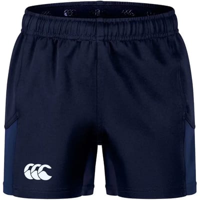 Canterbury junior rugby short navy 12 jaar - sportbroek voor kinderen.