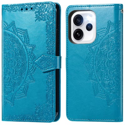imoshion Hoesje - Geschikt voor Oppo Reno15 F (5G) - Mandala Bookcase - Turquoise