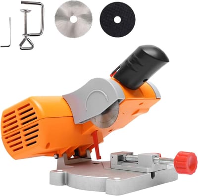 Mini Tafelzaag - Compacte Zaag - Precisie Zagen - Verstelbare Hoek - 25 cm - Oranje