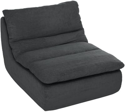 Fauteuil - Relaxzetel - Relaxstoel - Relaxfauteuil - Stoel - Met armleuning - Voor één Persoon - Fluweel - Grijs