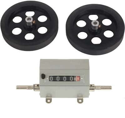 Dailygoods- Meetwiel Metrisch - 5-Cijferige Teller - Lengtemeting - Metaal - Nauwkeurig - Gewicht 592g - Lengtemeter