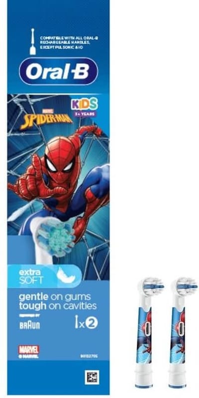 Oral B Kids Opzetborstels Spiderman - 2 stuks
