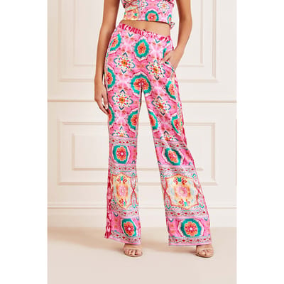 GUESS Marciano By  Babylon Pant Babylon Blanket Prin Maat: 38 | Wijde Broeken Outlet | Dames | Roze