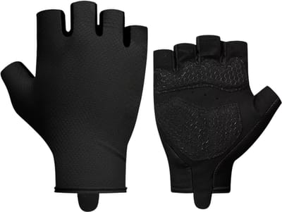 Fietshandschoenen Halfvinger Zomer voor Heren en Dames – MTB Wielrenhandschoenen, Schokabsorberend, Fiets Handschoenen voor Mountainbike en Racefiets - Zwart - Maat S