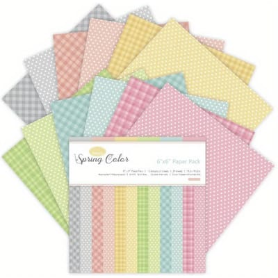 Lot de 12 feuilles de papier kraft aux couleurs printanières, matrices de découpe, arrière-plan artistique, origami, scrapbooking, fabrication de cartes