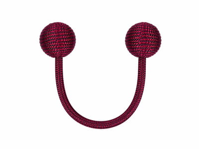 Gordijn embrasse magnetisch – Set van 4 – Bordeaux / pruim – 30 cm – V.creations by Van Lathem
