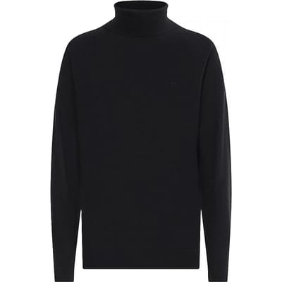 Calvin Klein Superior Wool Turtle Neck Truien & Vesten Heren - Sweater - Hoodie - Vest- Zwart - Maat S