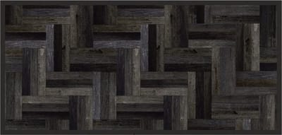 MD Entree - Design mat - Universal - Parquet Anthra - Vloerkleed - Antislip - Machine wasbaar - 67 x 150 cm