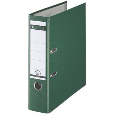 Leitz 180° Kunststof Ordner - 90% Gerecycled Karton - 30% pre-consumer gerecycled plastic - Rugbreedte van 82 mm - A4 - Groen