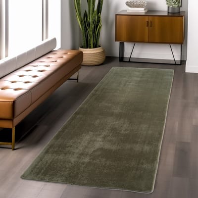 Groen vloerkleed voor binnen, geschikt voor woonkamer en slaapkamer, comfortabel, antislip, voor dagelijks gebruik. 140x200 cm