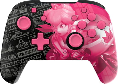 PDP Rematch Glow - Draadloze Gaming Controller - Geschikt voor Nintendo Switch - Grand Prix Peach