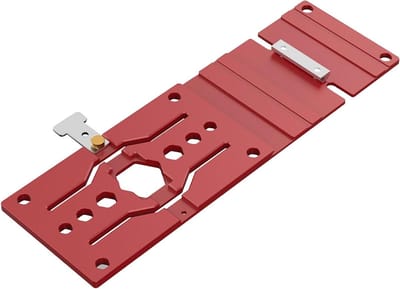 Zaaggeleider vierkant voor elektrische cirkelzaag, 340 mm lengte, 90 ° hoek, rechte hoekgeleider.