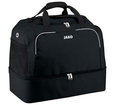 Jako Classico (Bambini) Sporttas Met Bodemvak - Zwart | Maat: BAMBINI