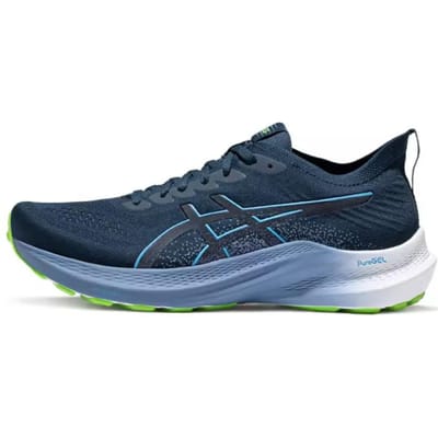 Asics GT-2000 12 Stabiliteitsondersteuning Ademend Duurzaam Lage Top Trainingsschoenen voor Lange Afstand Hardlopen Unisex sneaker Donkerblauw 1011B798-400 44 black